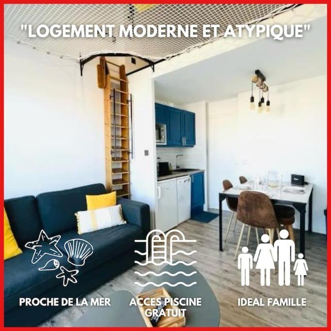 "Le Filet Du Lac" Appartement Atypique, 5 Personnes, Duplex, Vue Lac, Acces Parc Aquatique Gratuit Talmont-Saint-Hilaire ภายนอก รูปภาพ